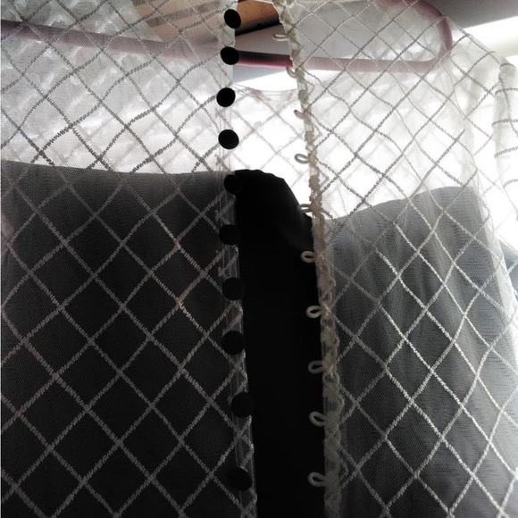 Black & White Girls Formal Dress Size 10 - Picture 3 of 3